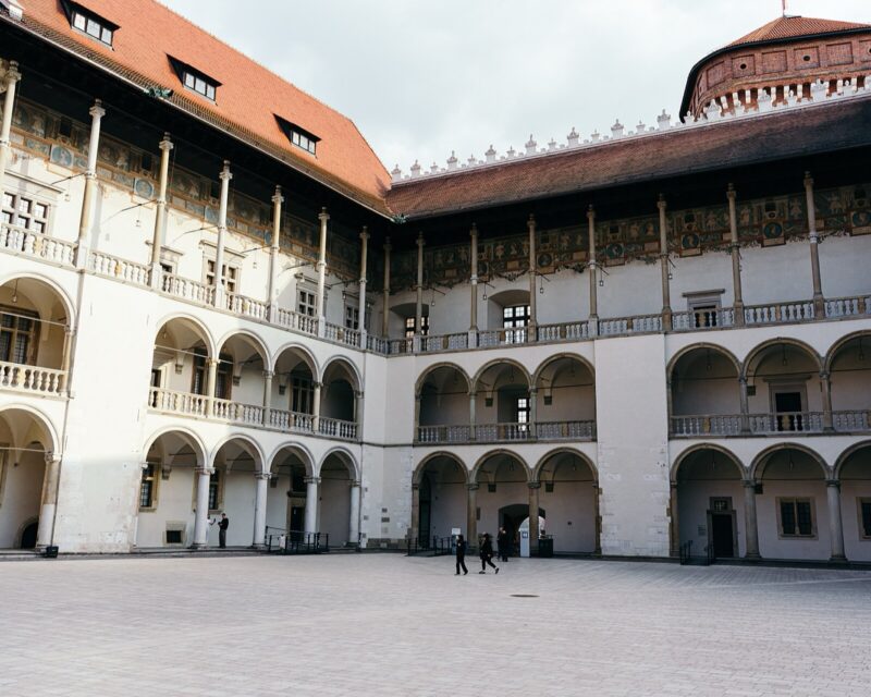 The Renaissance arcaded courtyard of Wawel Royal Castle
